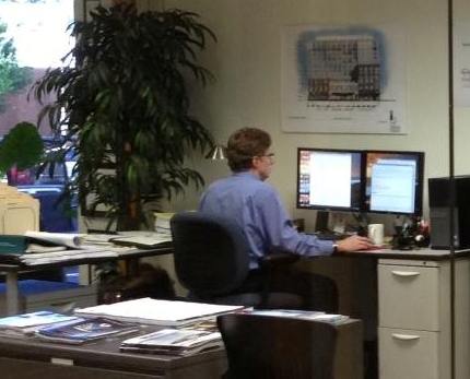 Spencer at Workstation